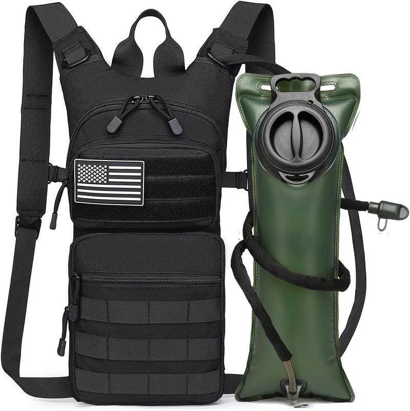 ATBP Insulated Water Hydration Pack Bag with 3L TPU Bladder Tactical Molle Hydration Backpack for Hiking Cycling Running - Image 1